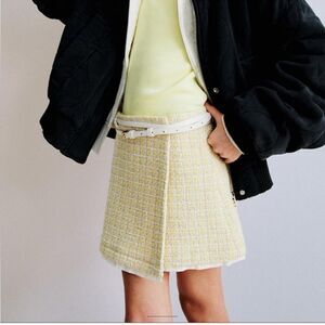 Zara Girls Yellow Wrap Skirt(Size 9)
